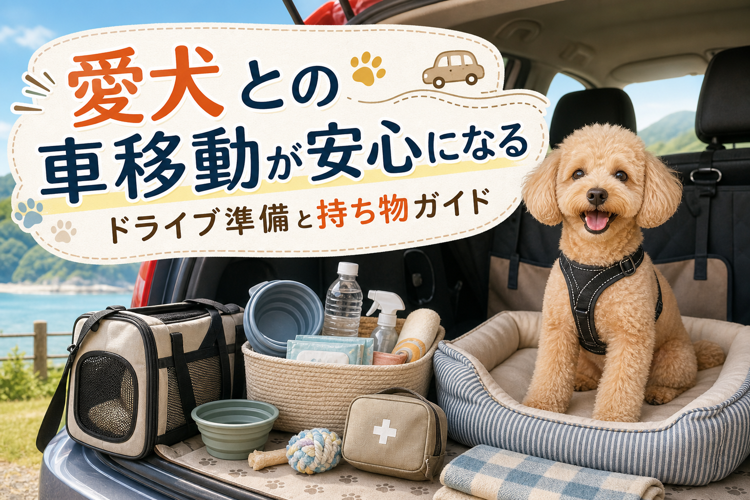 愛犬との車移動が安心になるドライブ準備と持ち物ガイド