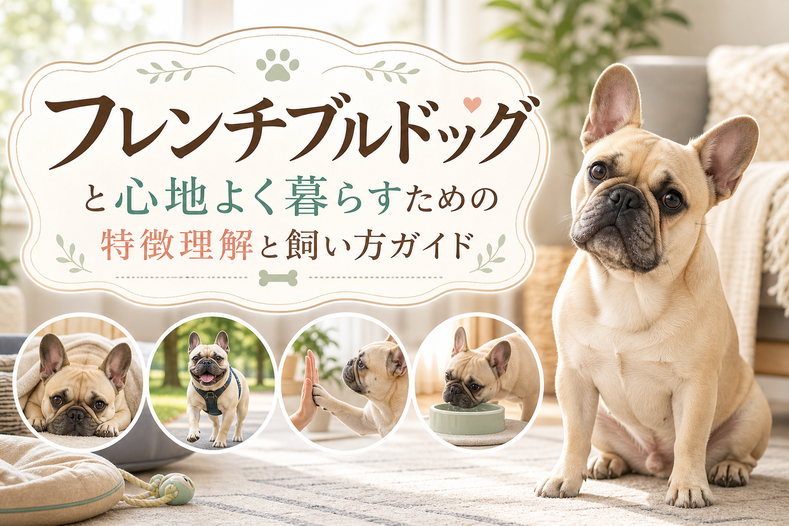フレンチブルドッグと心地よく暮らすための特徴理解と飼い方ガイド