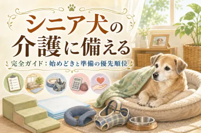 シニア犬の介護に備える完全ガイド：始めどきと準備の優先順位