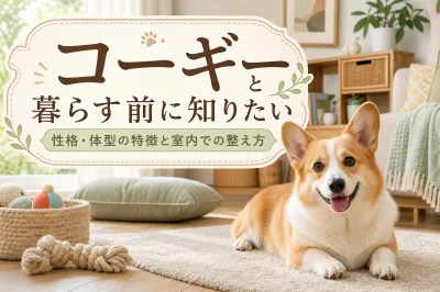 コーギーと暮らす前に知りたい性格・体型の特徴と室内での整え方