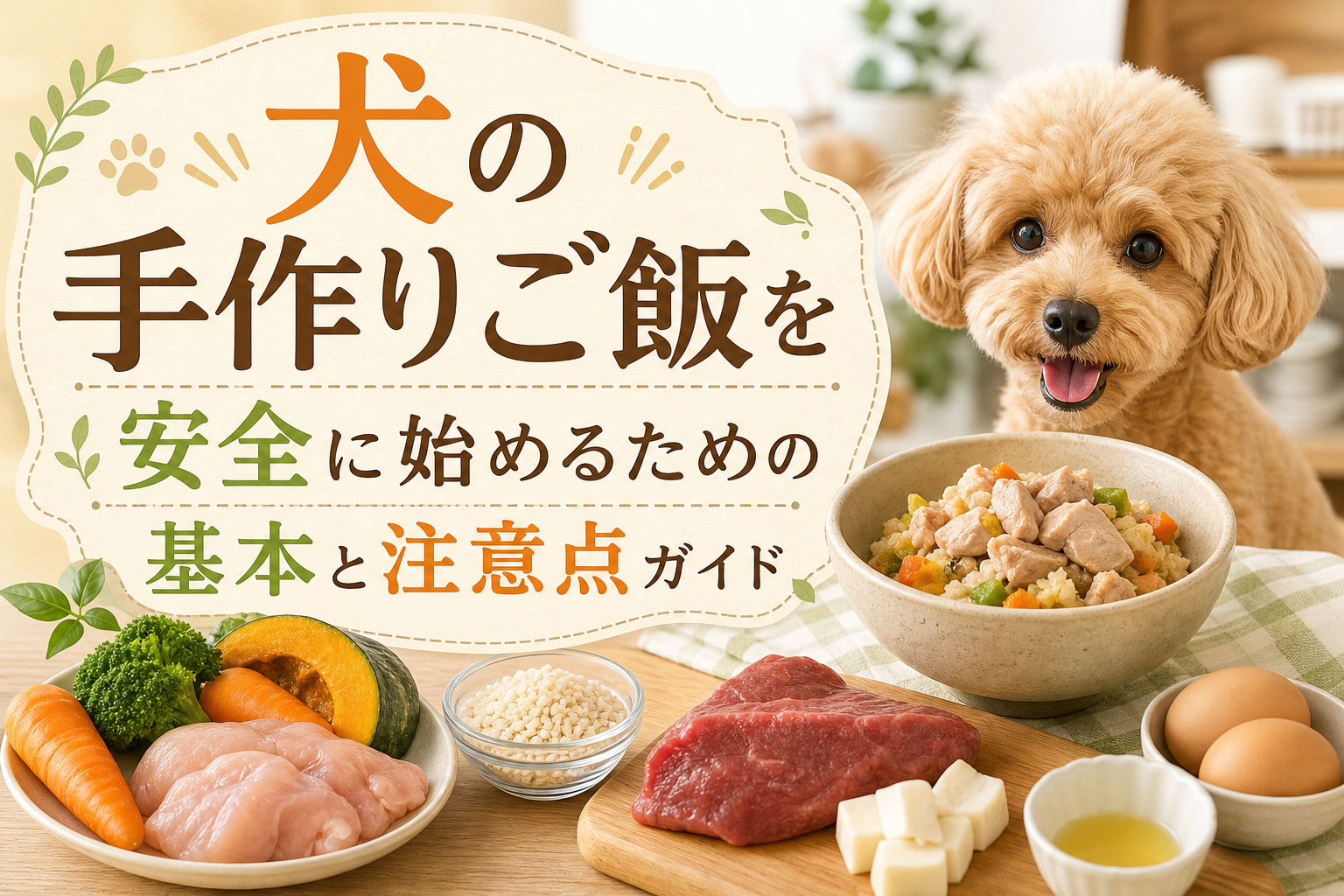 犬の手作りご飯を安全に始めるための基本と注意点ガイド