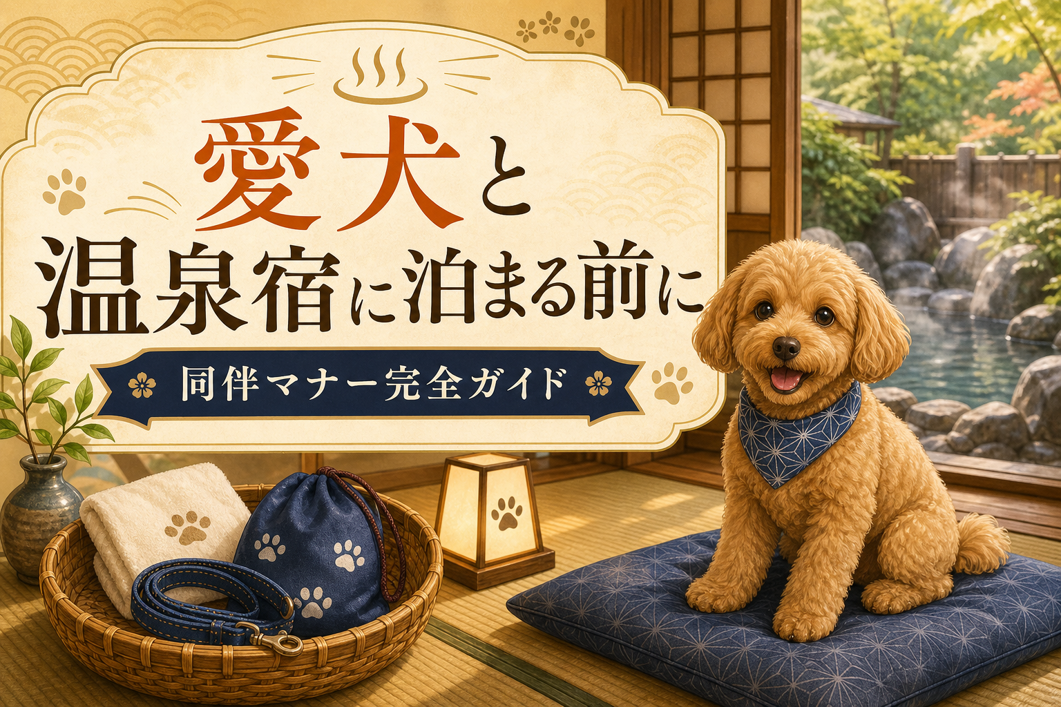 愛犬と温泉宿に泊まる前に知りたい同伴マナー完全ガイド