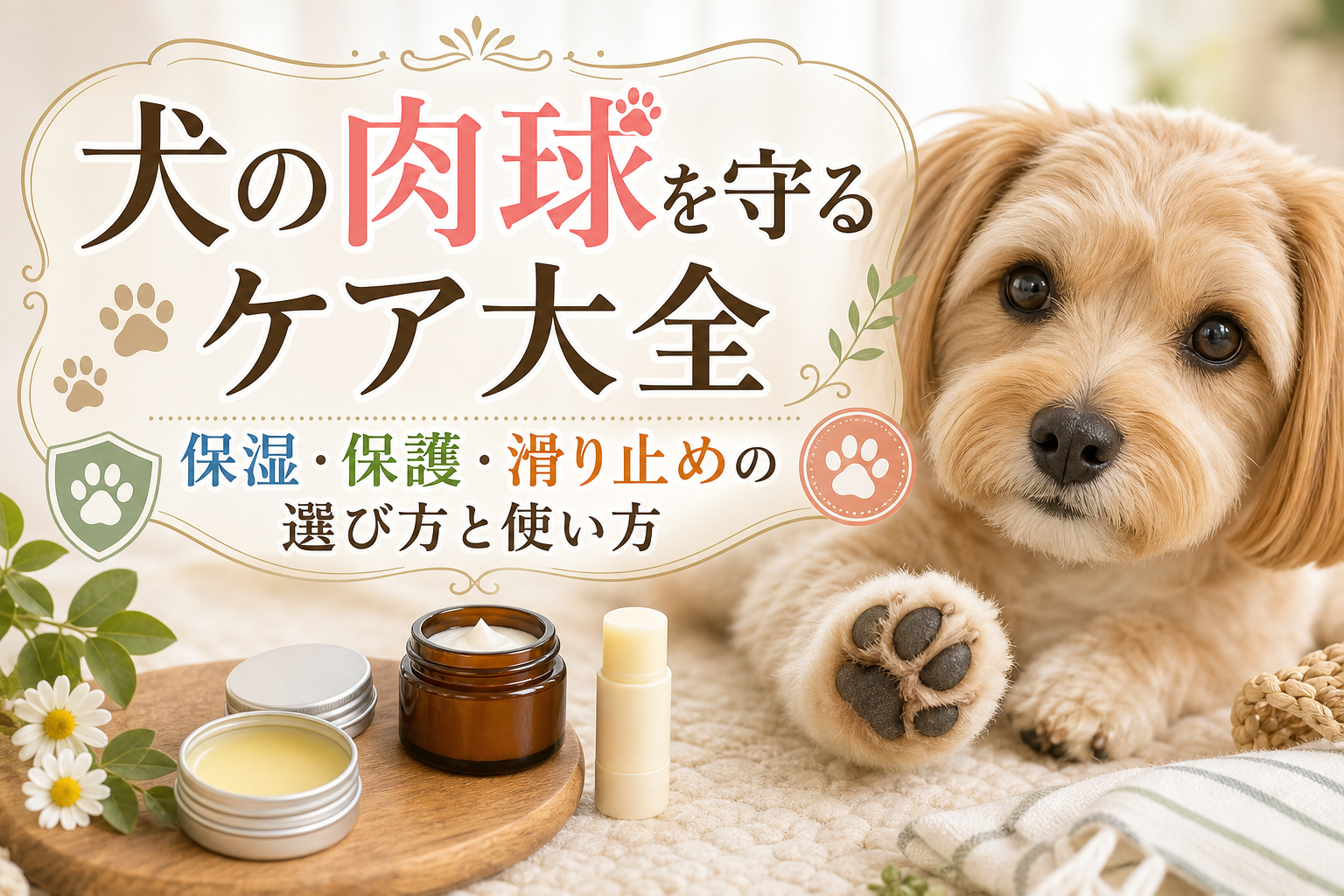 犬の肉球を守るケア大全｜保湿・保護・滑り止めの選び方と使い方