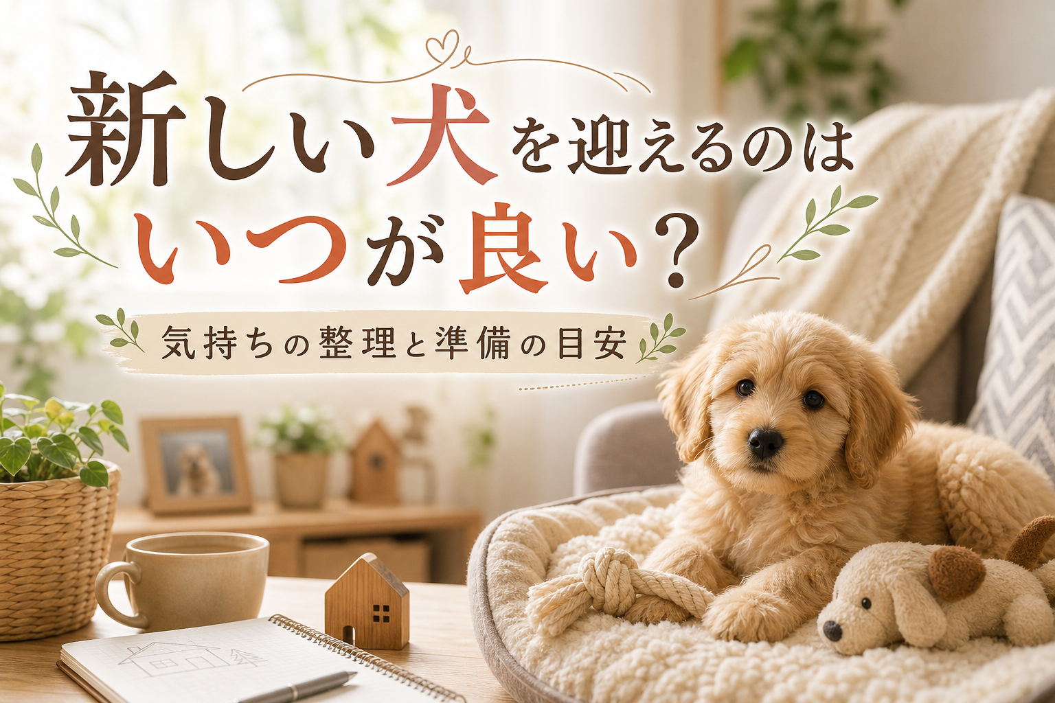 新しい犬を迎えるのはいつが良い？気持ちの整理と準備の目安