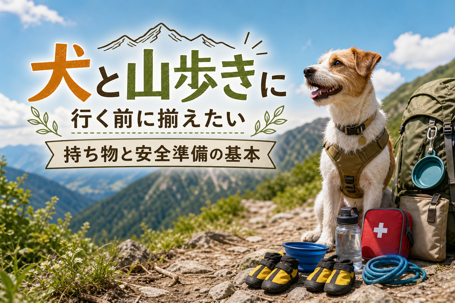 犬と山歩きに行く前に揃えたい持ち物と安全準備の基本