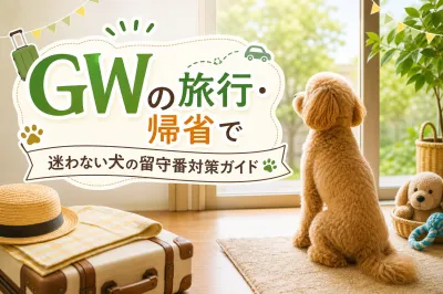 GWの旅行・帰省で迷わない犬の留守番対策ガイド
