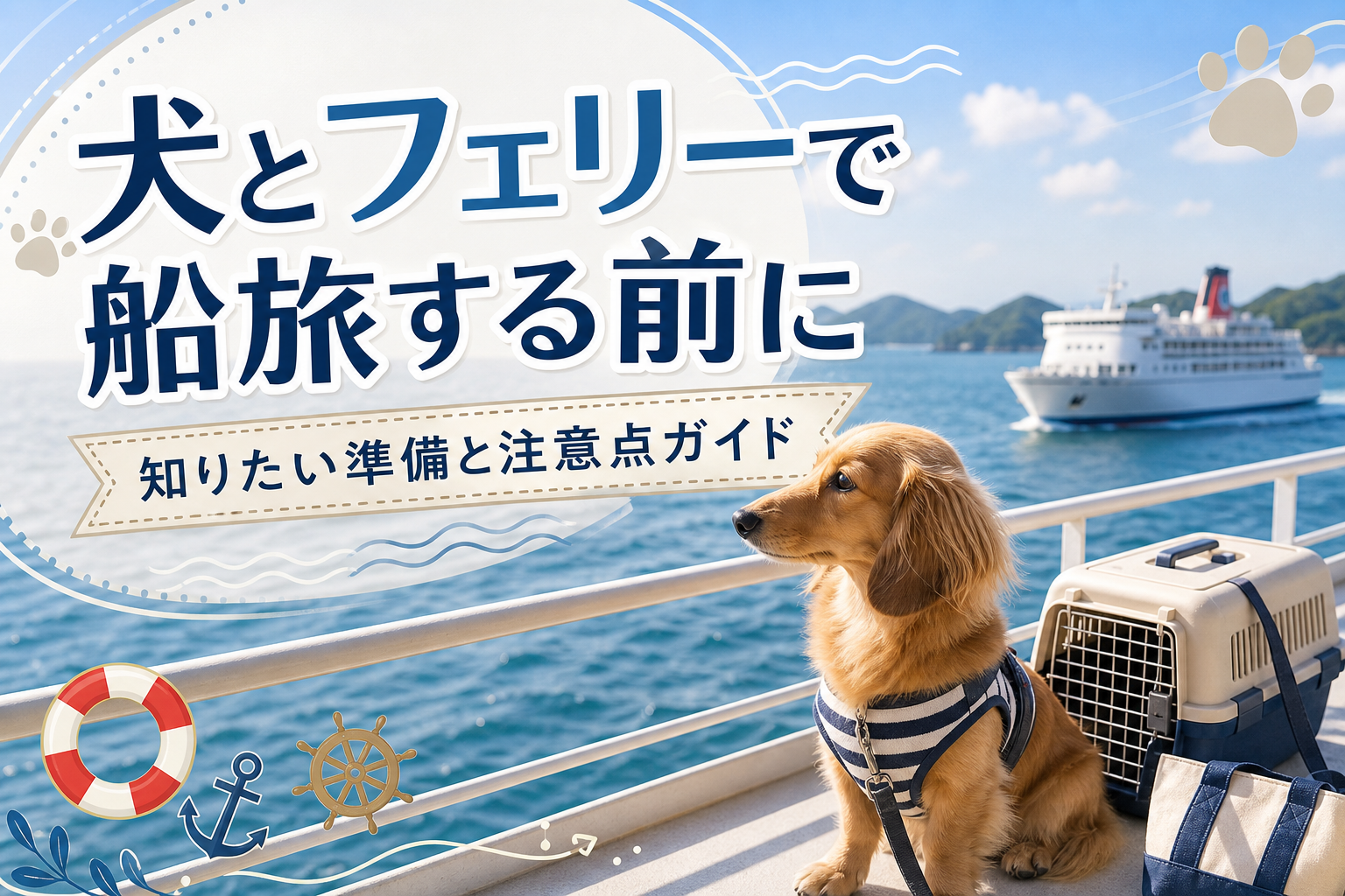 犬とフェリーで船旅する前に知りたい準備と注意点ガイド