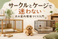 サークルとケージで迷わない犬の室内環境づくり入門