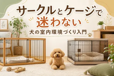 サークルとケージで迷わない犬の室内環境づくり入門