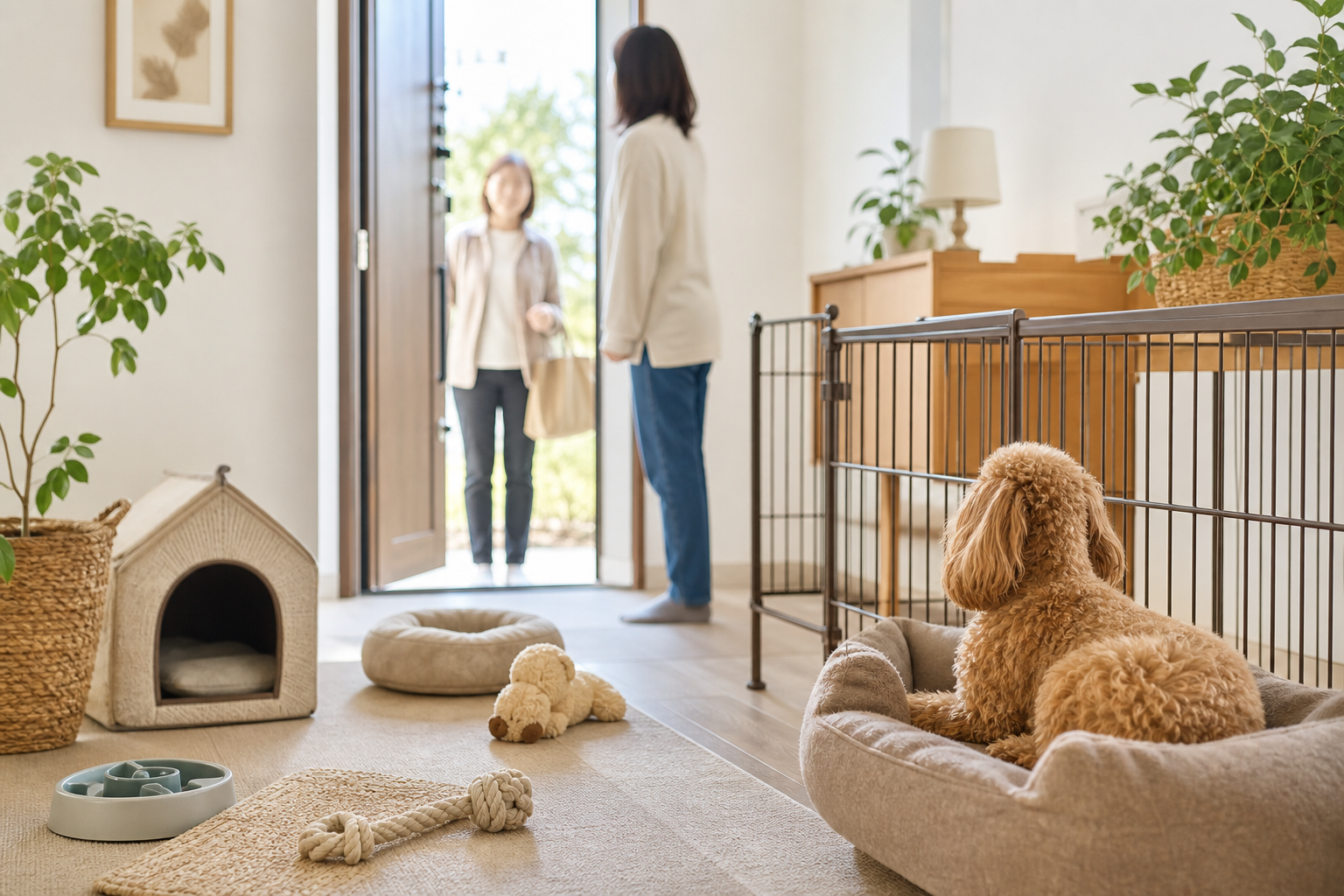 犬の来客対応は「環境+練習+補助グッズ」で考える