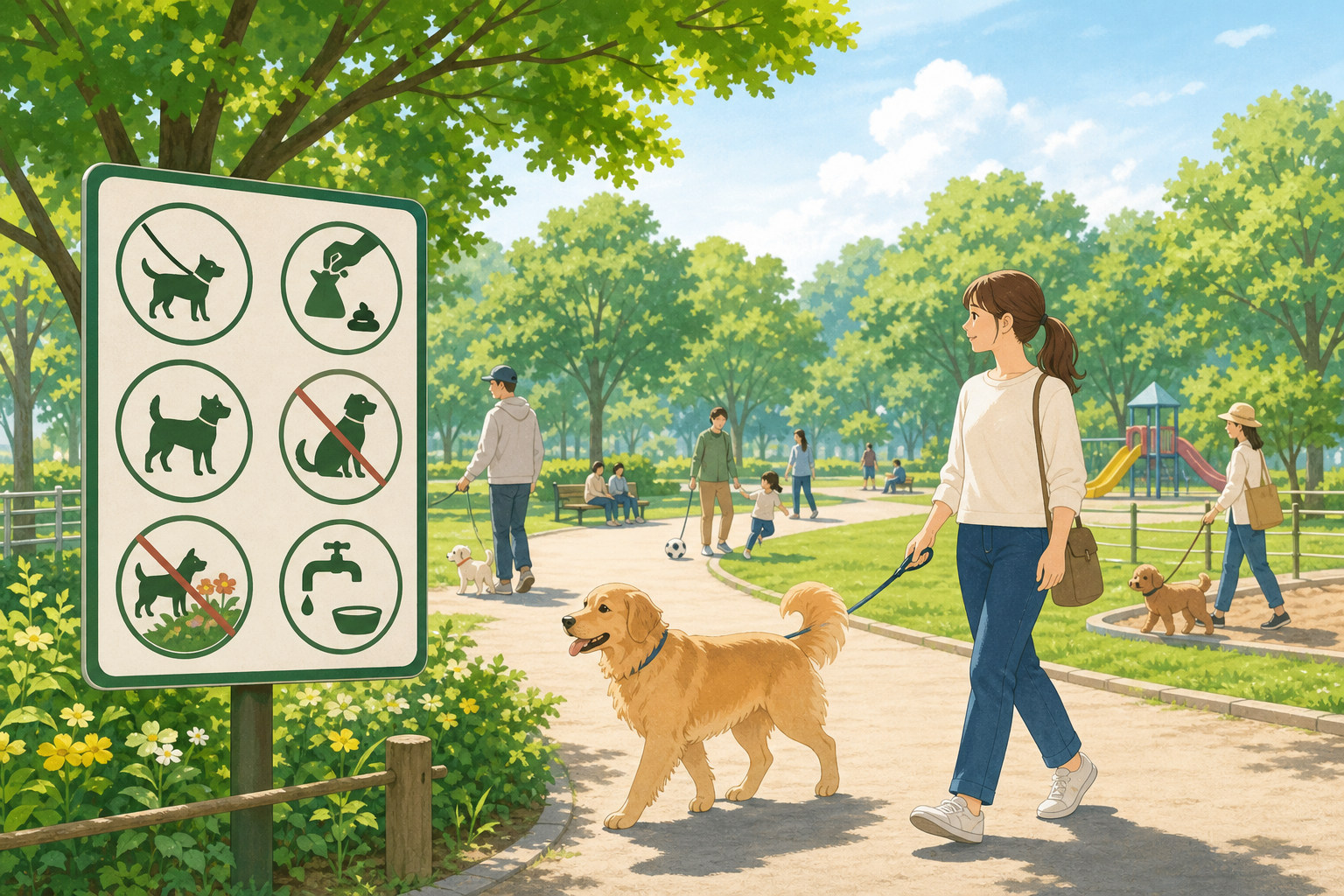 犬連れで公園を利用する前に知っておきたい基本