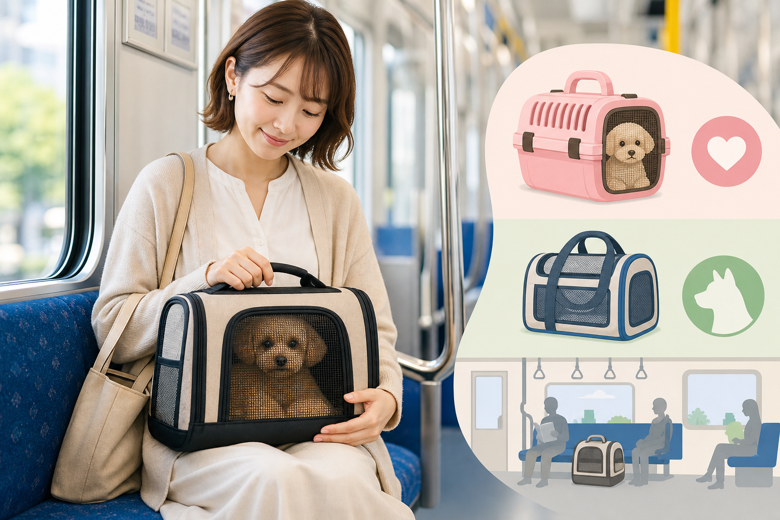 乗れる犬・乗れない犬の考え方:サイズと「ケースに収まるか」が分かれ目