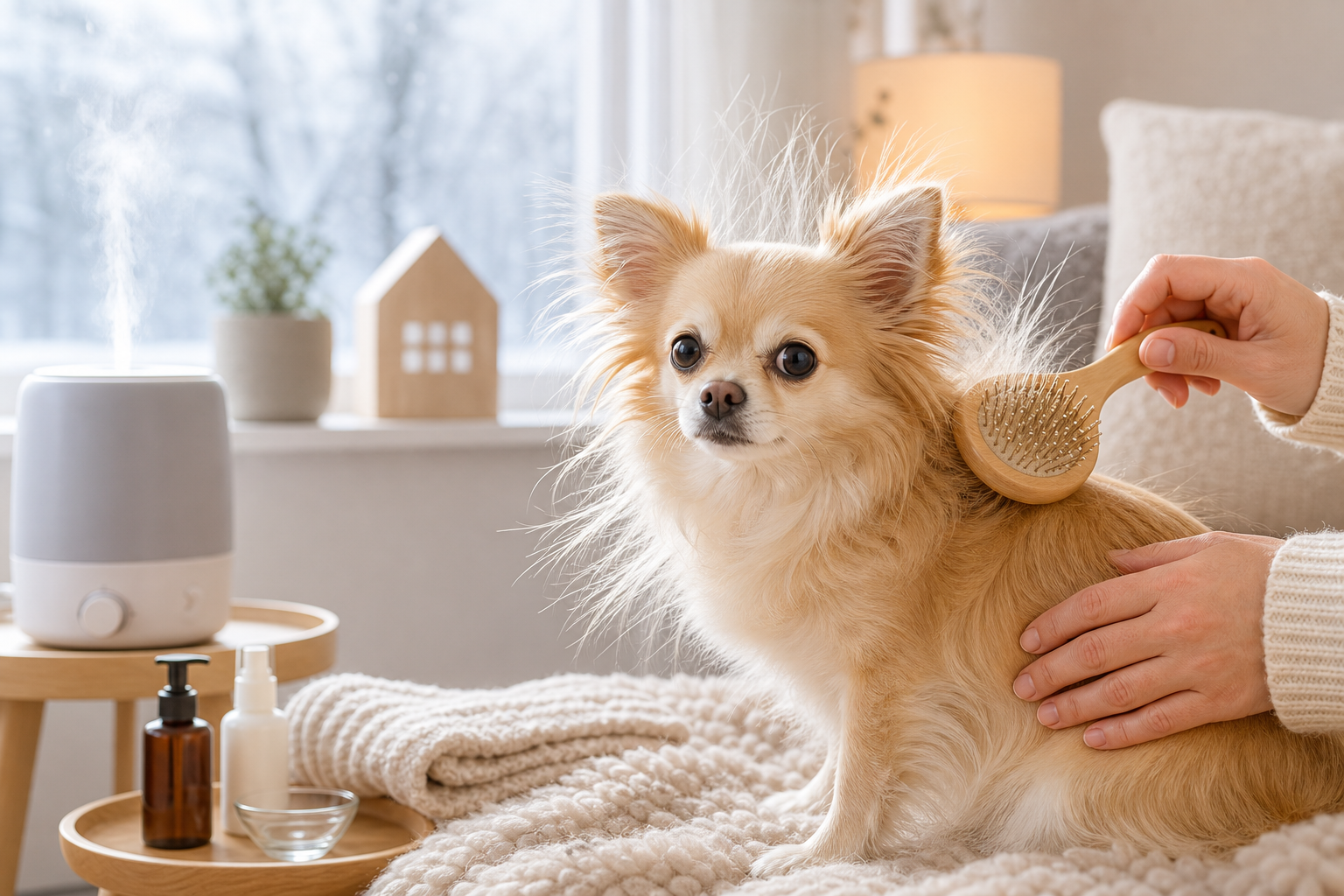 冬に犬の静電気が起こりやすい理由を整理します