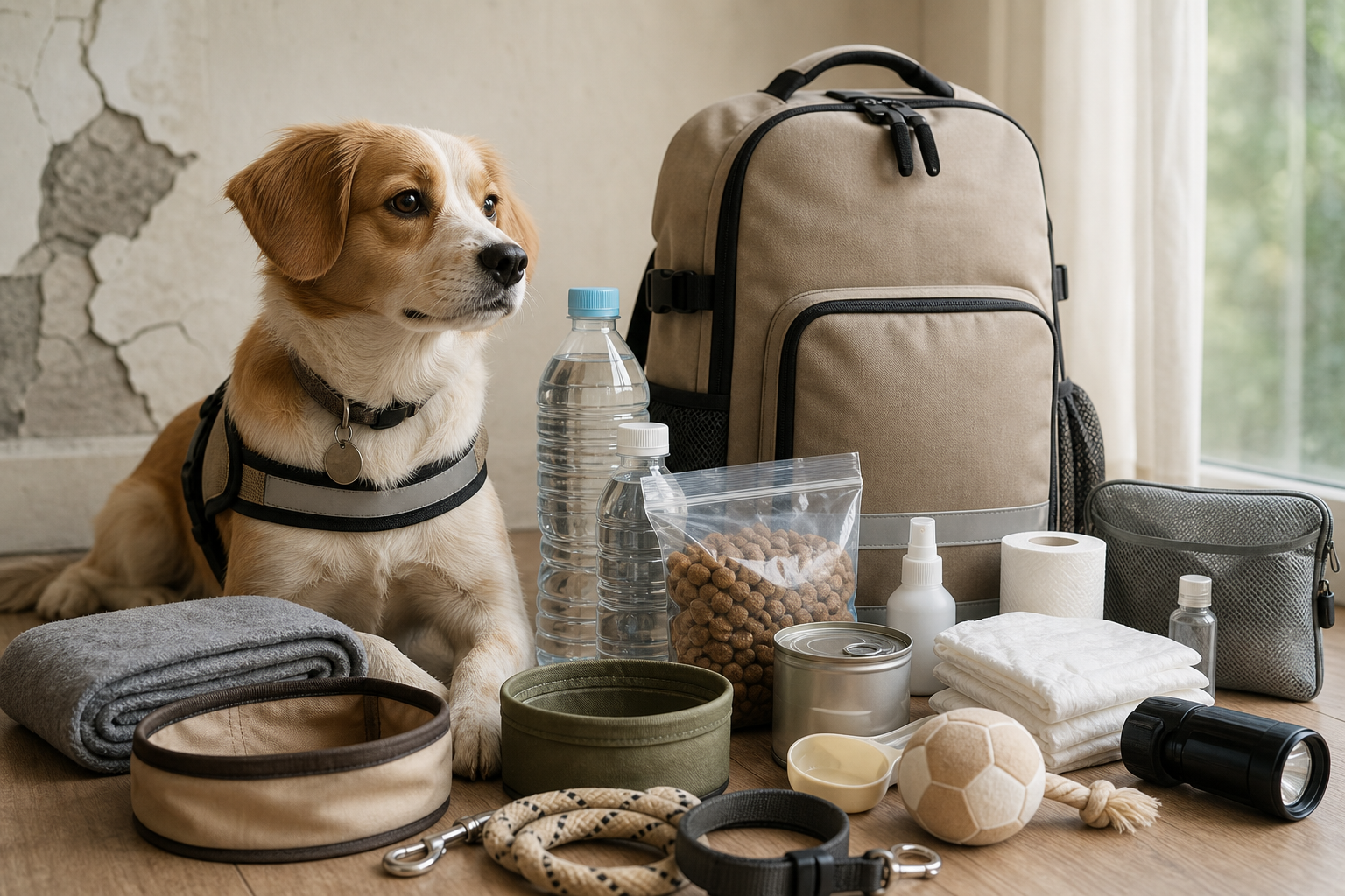 犬の防災持ち出し袋は「同行避難」を前提に考える