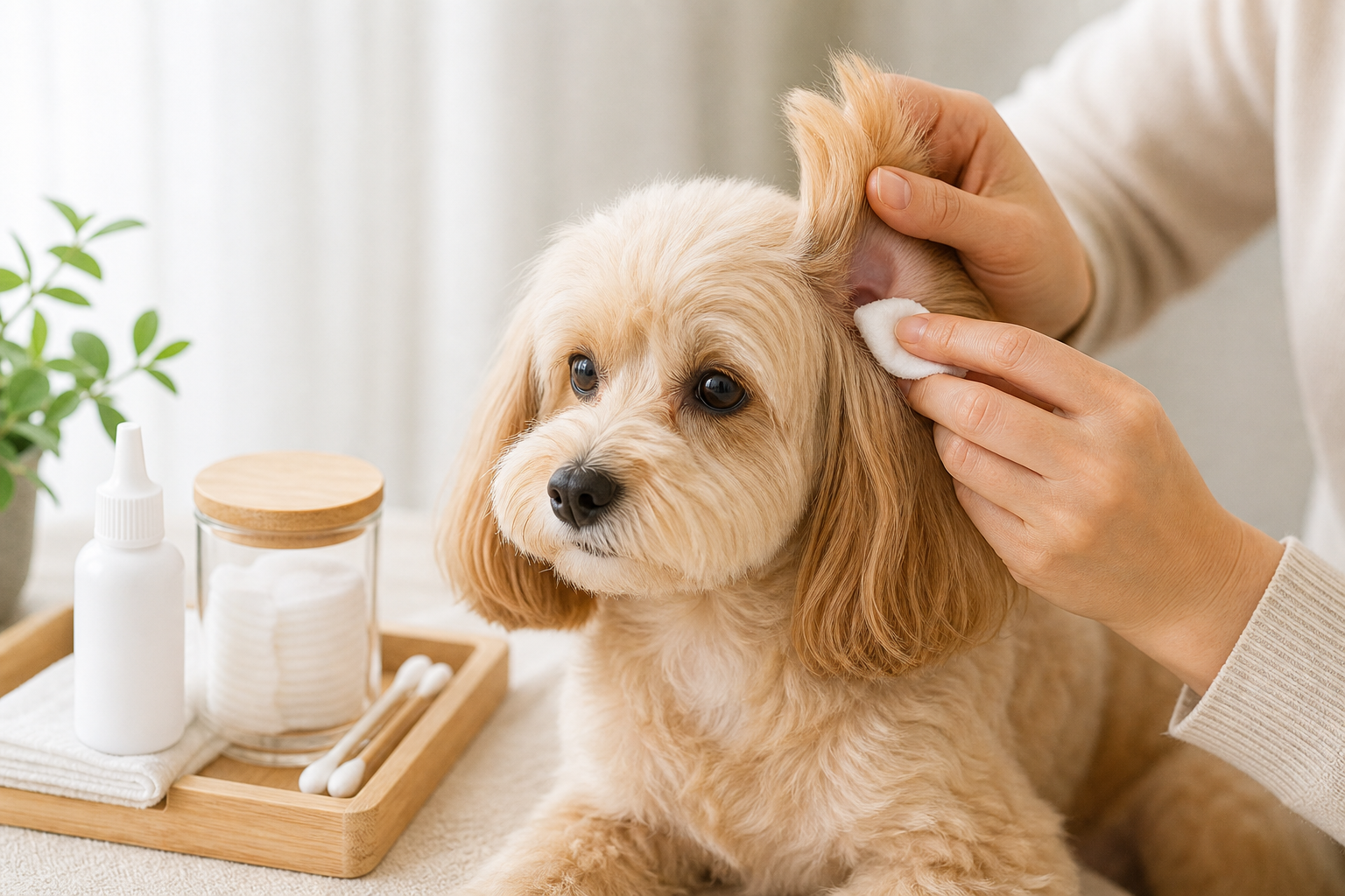 犬の耳掃除は「見える範囲をやさしく」が基本