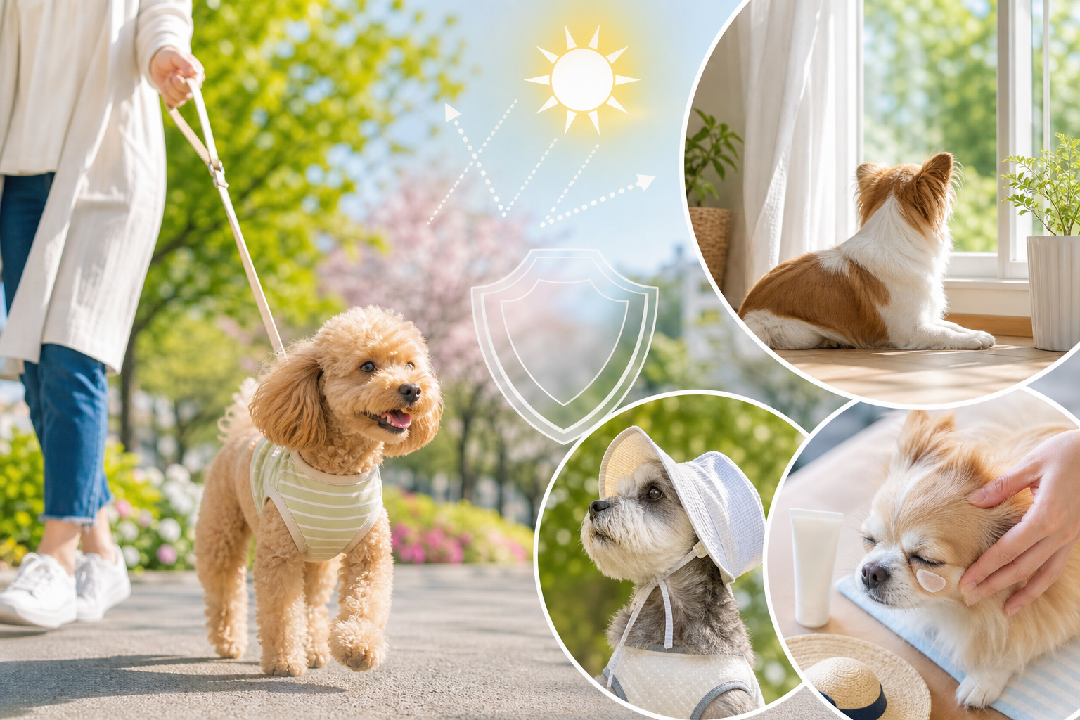 犬の紫外線対策が「春から」意識される理由