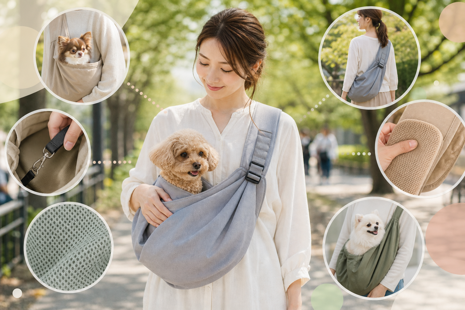 犬用スリング(抱っこ紐)でできること・向く場面