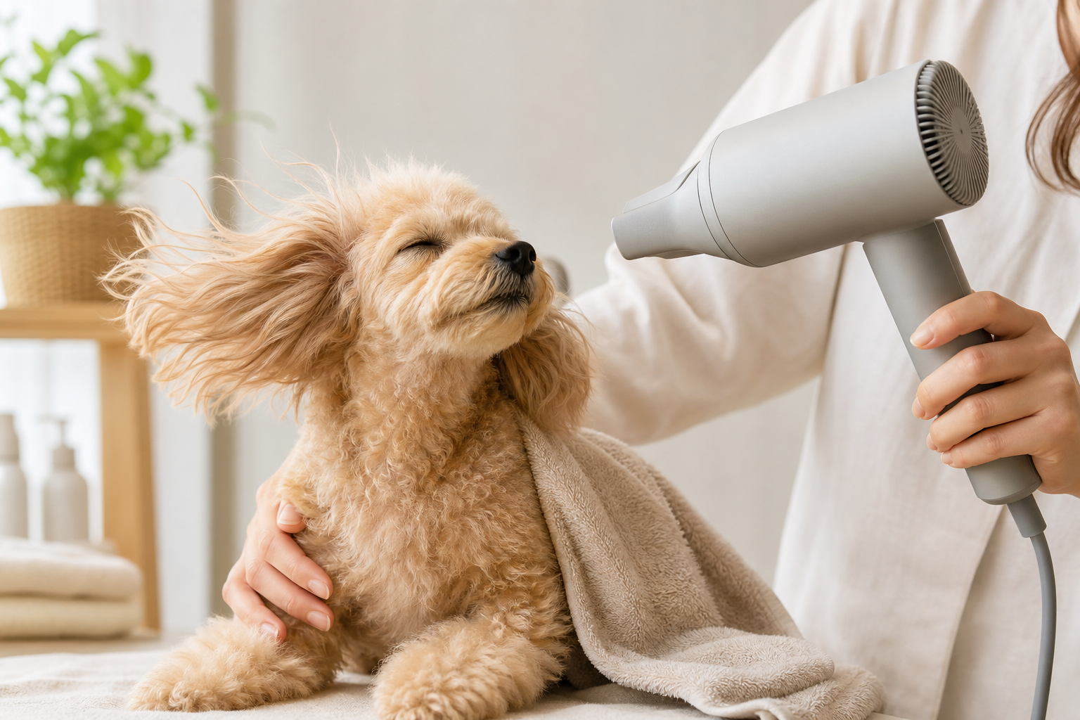 まず結論：犬用ドライヤーは「低温×大風量×静音×扱いやすさ」で選ぶ